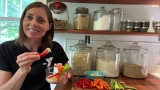 Veggies and Dip Healthy Snack Recipe
