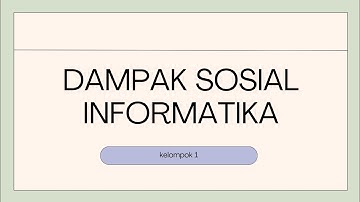 DAMPAK SOSIAL INFORMATIKA DI BIDANG PENDIDIKAN