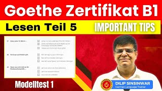 Goethe Zertifikat B1 - Lesen Teil 5 | Reading section 5 | Tips how to crack reading part 5 Goethe Zertifikat B1 - Lesen Teil 5 | Reading section 5 | Tips how to crack reading part 5
