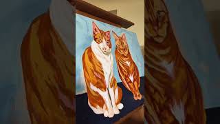 Django & Odin 🐾 Pet Portrait #acrylicpainting #petportraitcommission #petportraitartist #painter