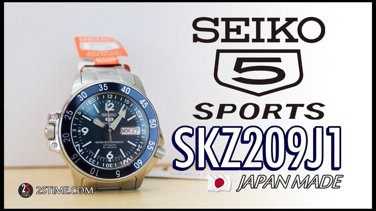 SEIKO 5 Sports SKZ209J1 - The Best Sport Diver WatchUnder 350 - YouTube