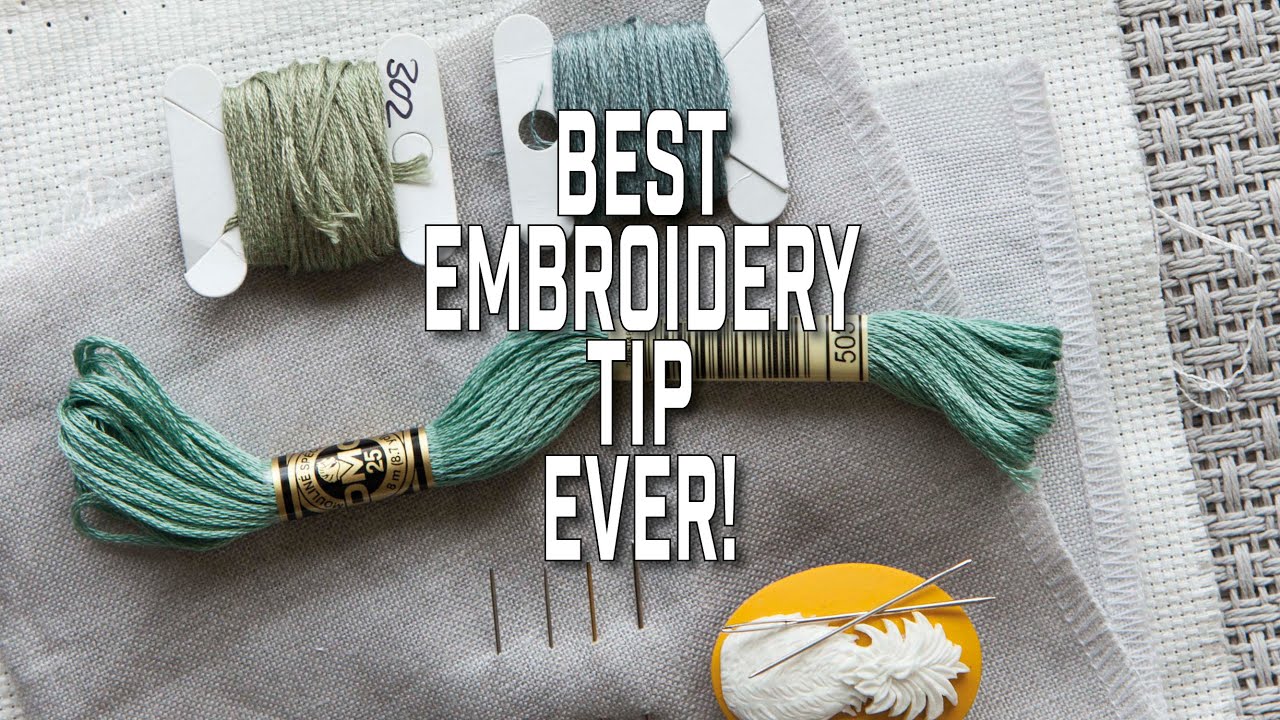 The Best Embroidery Tip Ever! #shorts #lifehack #dailyvlog