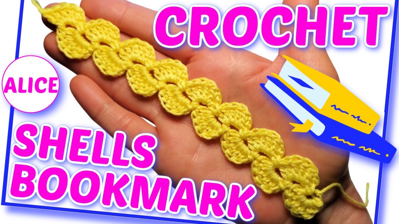 Bookmark Crocheting Tutorial | How to Crochet Seashell Pattern ...