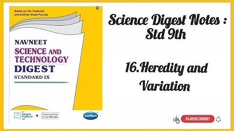 16.Heredity and Variation / 9th Science Digest Notes