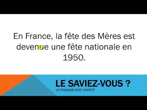 ვიდეო: დედის დღე (La Fête des Mères) საფრანგეთში