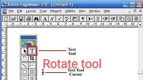 Rotate tool in PageMaker 7.0 | raims it | DTP tutorial in Hindi