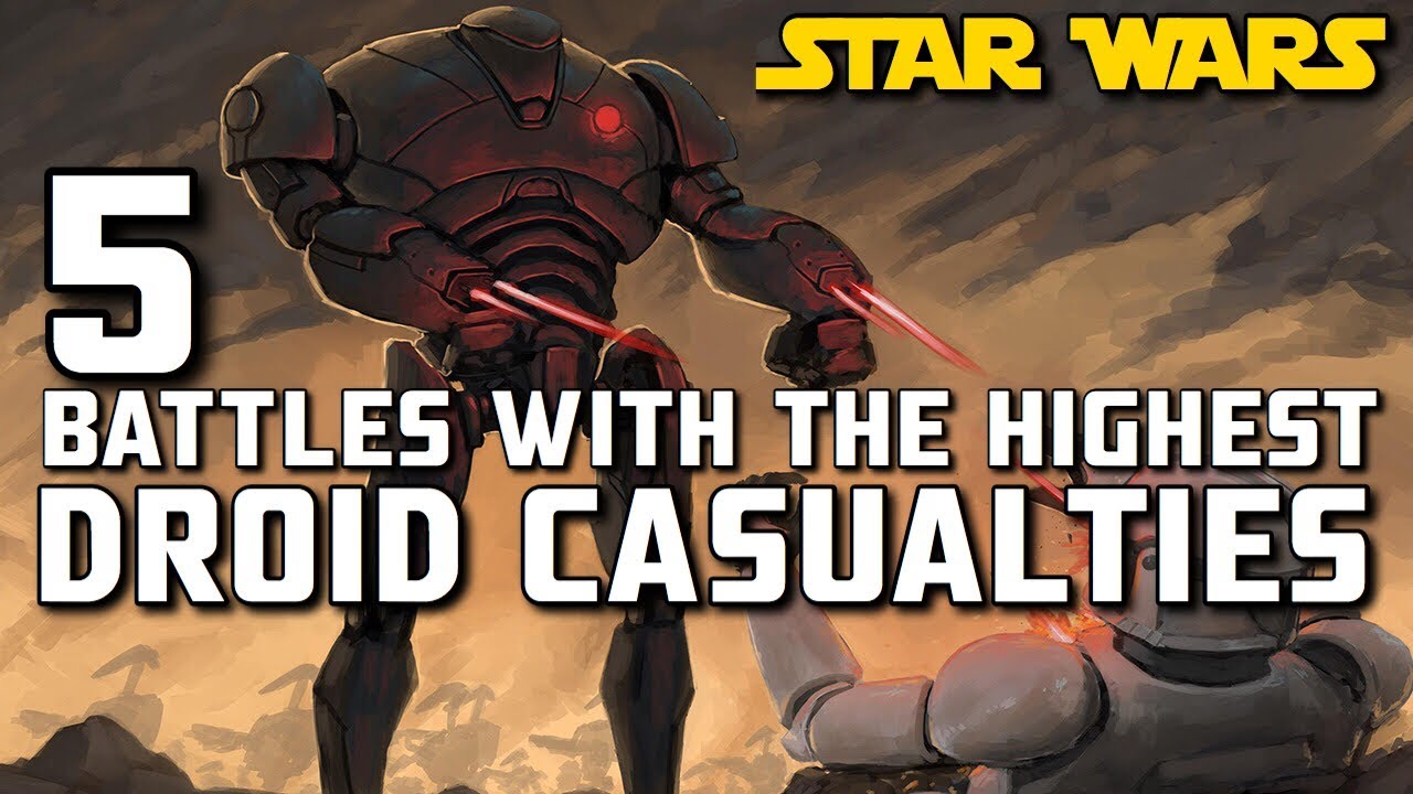5 Devastating Star Wars Battles with Highest DROID Casualty Rates