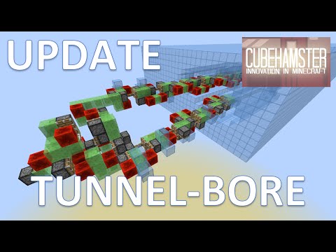 Update: Automatic Tunnel Bore Machine in Minecraft - Infinite Tunnels!!! [WIP] @cubehamster