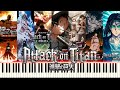 Attack on titan all openings 17 piano cover free midi