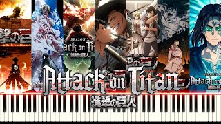 Attack on Titan All Openings 1-7 Piano Cover [FREE MIDI] screenshot 4