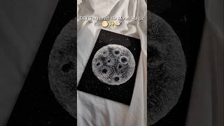 DIY Textured 3D Moon Magic 🌕#diy #shortvideo #shorts #craft #creative #moon #satisfying #art #decor