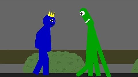 Blue vs Green (Roblox Rainbow Friends Battle)