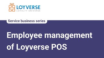 Employee management of Loyverse POS for the Service Business