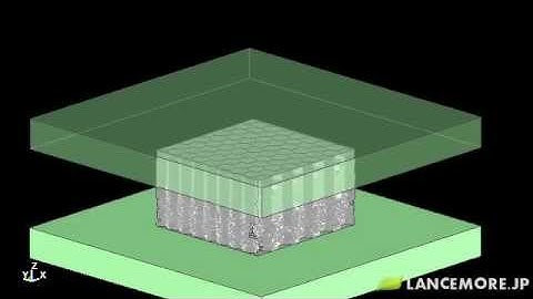 LS-DYNA Sample Model No.146 Compressive test