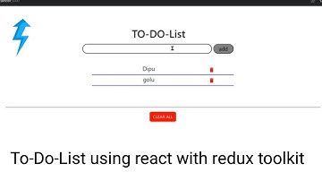 To-Do-List using react + redux-toolkit