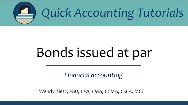 Bonds Issued at Par: Basic Accounting