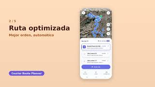 Courier Route Planner | Optimiza hasta 100 paradas en un toque