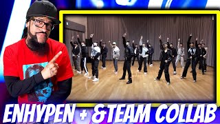 ENHYPEN x \&TEAM Choreography CDTV Special collaboration Dance Practice REACTION 👍