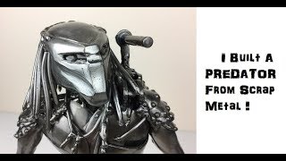 Time Lapse How to Weld a Predator Sculpture from Scrap Recycled Metal