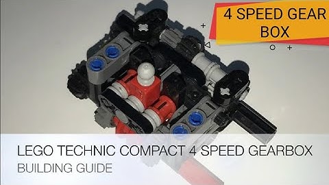 LEGO Technic Compact 4 Speed Gearbox (Building Guide)