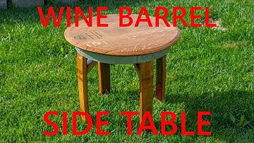 Wine Barrel Side Table   Part 1