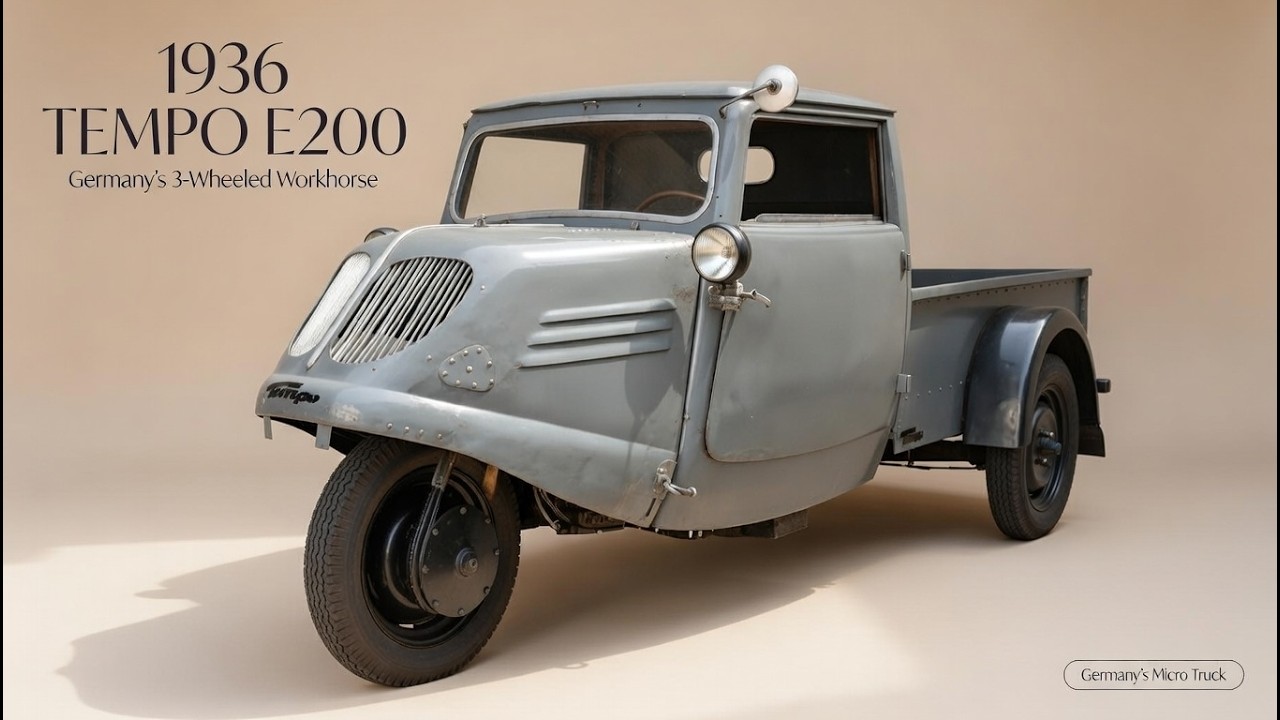 The 1936 Tempo E200: Germany’s Weirdest 3-Wheeled Truck | A Hilarious History