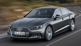 Audi A5 Sportback Daytona Grey Drive, Interior and Exterior