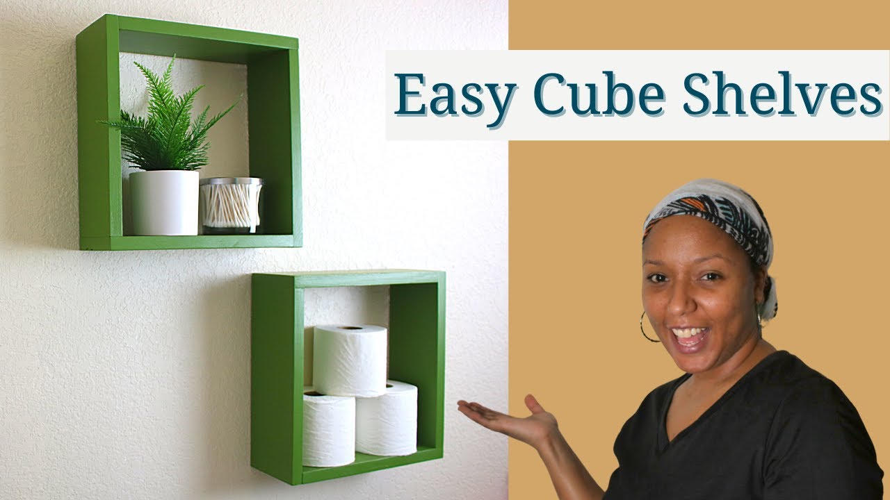 How to Make Wall Cube Shelves  Easy Beginner Woodworking 