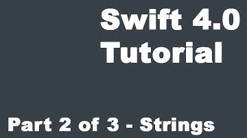 Swift 4 0 Changes   Xcode 9   iOS11   Part 2 of 3 Tutorial