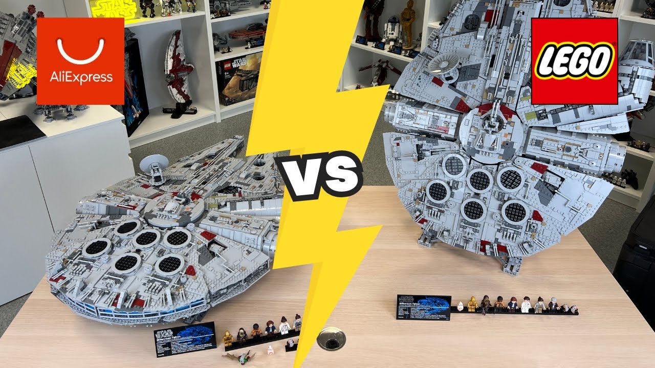 Kann LEGO noch mithalten?! UCS Millennium Falcon 75192 vs. AliExpress Plagiat für 130€ im Vergleich