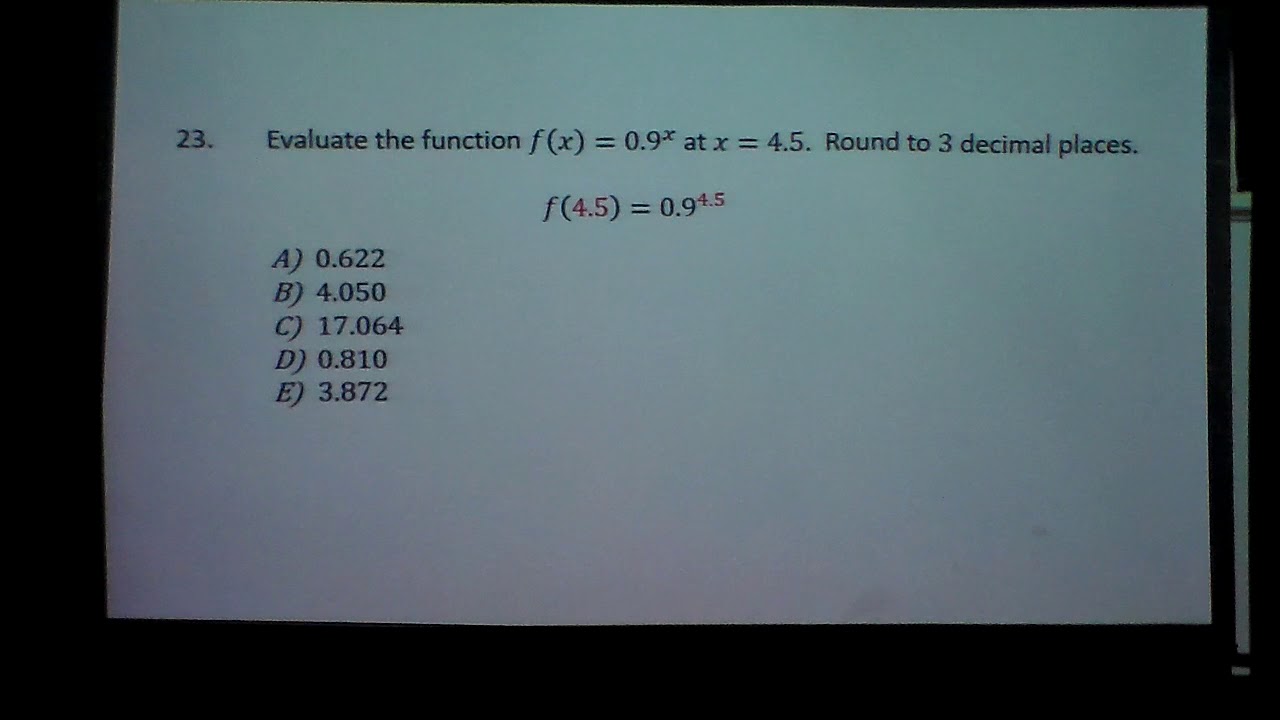 Evaluate exponents with calculator problem 23 YouTube