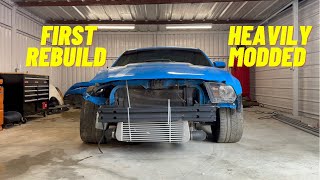 Rebuilding A Wrecked 2010 Ford Mustang Gt Part 1