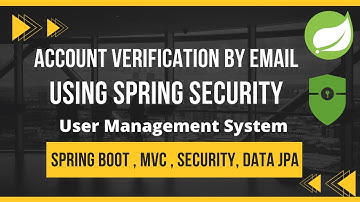 User Account Verification By Email Using Spring Security | User Management System
