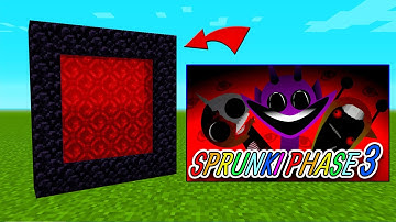 How To Make A Portal To The SPRUNKI Phase 3 Dimension in Minecraft PE