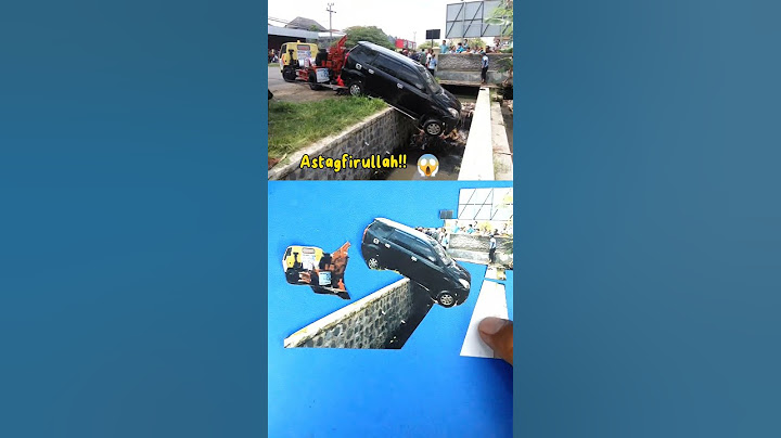 Astaghfirullah !! Mobil Avanza hampir terjatuh ke saluran air 😱 #shorts