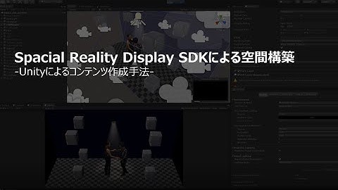 How to create Spatial Reality Display playable applications using Unity / Unityを使ったアプリの作り方