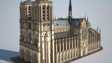 3D Model: Notre-Dame de Paris Cathedral - CGriver.com