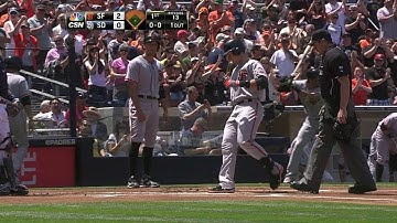 Posey uncorks a two-run homer to open scoring