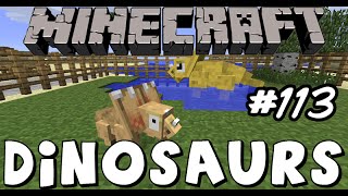 Minecraft Dinosaurs! - Feeding The Dinos! -  Part 113