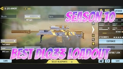Fastest DLQ33 Gunsmith attachment in cod Mobile the king of Sniper Call of duty  season 10 #dlq33