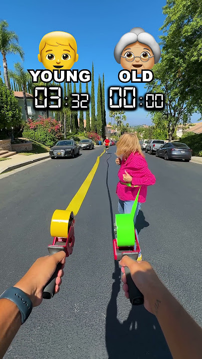 Who's Faster Young Or OLD!