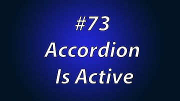 Lecture Num 73 Accordion Is Active