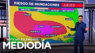 Emiten una atípica y delicada alerta por el peligro de inundaciones en Texas | Noticias Telemundo