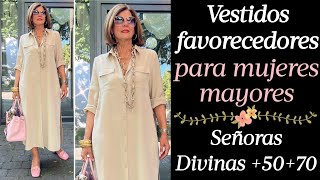 CÓMO COMBINAR VESTIDOS PARA MUJERES DE 50 60 Y 70 AÑOS CONSEJOS DE MODA PARA MUJERES MAYORES