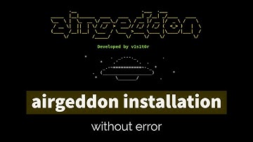 airgeddon installation without error