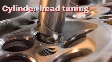 Tuning cylinder head! 3 face valve seats and super tech valves for more power