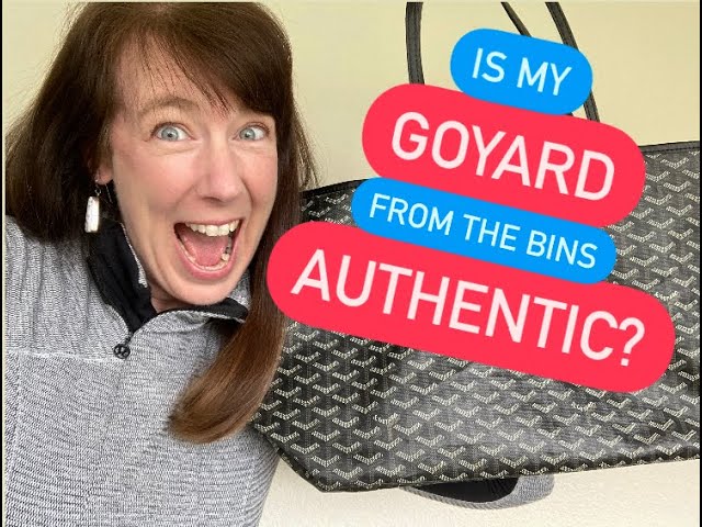 Authentication of a Luxury Goyard Tote Bag From The Goodwill Bins Thrift  Store ~ Is It Real or Fake? 