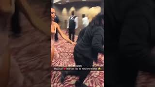 Doja Cat Running From The Washroom To Accept Her Grammy