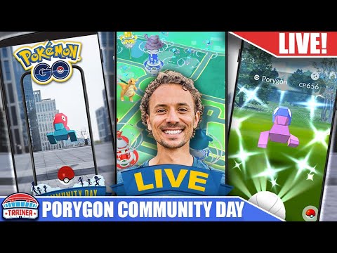 LIVE *SHINY 100IV* ARTICUNO WEATHER BOOSTED! Shiny *PORYGON* Community Day