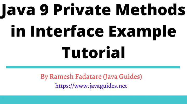 Java 9 Private Methods in Interface Example Tutorial